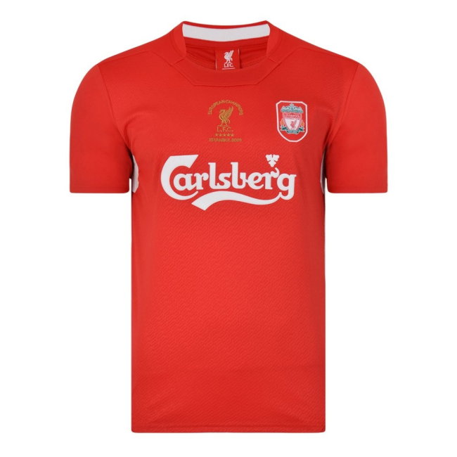 Liverpool FC 2005 Istanbul Home Shirt (Baros 5)-SoccerKits Hub | Buy Soccer Jerseys Online